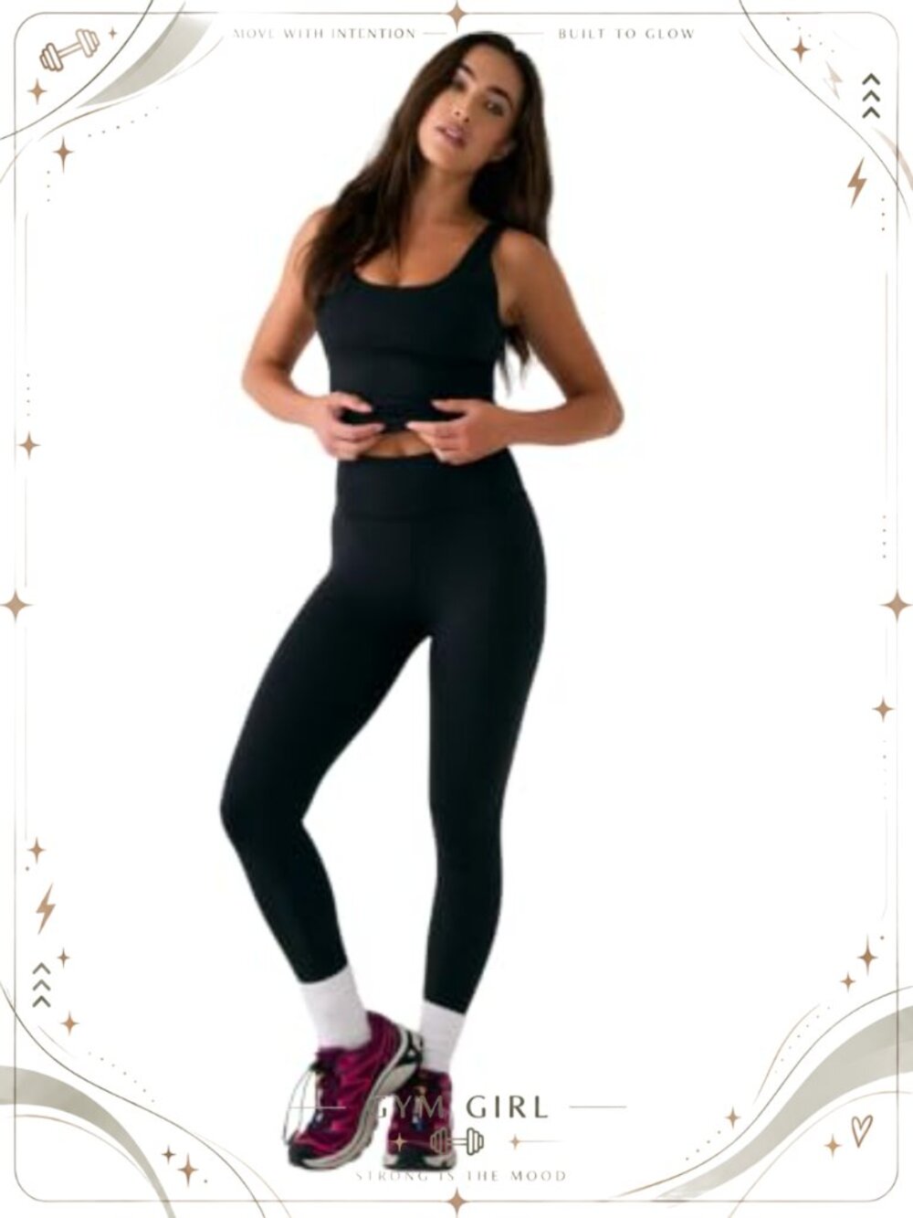 High Rise Ankle Leggings 4-Way Stretch Peached Soft Athletic